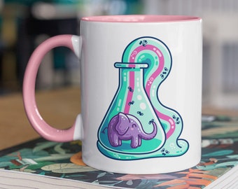 Elephant Toothpaste Chemistry Experiment - Cute Science Ceramic Mug