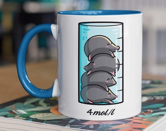 Moles Per Litre Mug - Cute Chemistry Science Joke Ceramic Mug