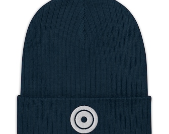 Bullseye Ribbed knit beanie