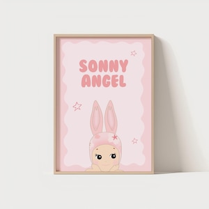 Sonny Angel Inspired Digital Print, Poster, Cute, Decor