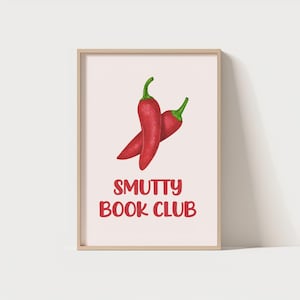 Smutty Book Club Print, Dark Romance, Spicy Books Smut