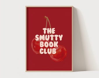Impresión digital de Smutty Book Club, romance oscuro, libros picantes Smut