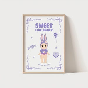 Sonny Angel Inspired Digital Print, Poster, Cute, Decor