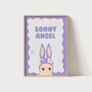 Sonny Angel Inspired Digital Print, Poster, Cute, Decor