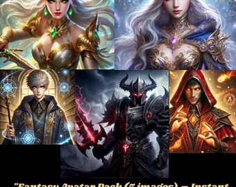 Custom Digital Avatar Portrait - Fantasy Character Design - Personalized Profile Picture for Social Media, Games & More