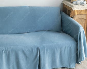 Chenille Sofa Slipcover: Pet Friendly Couch Covers, Non-Slip Furniture Protector