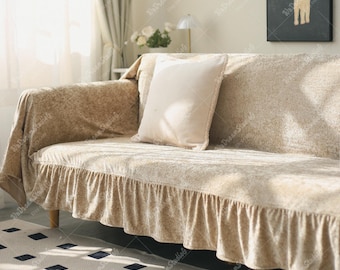 Chenille Couch Covers, Pet Friendly Sofa Cover, Soft and Thick Furniture Protector