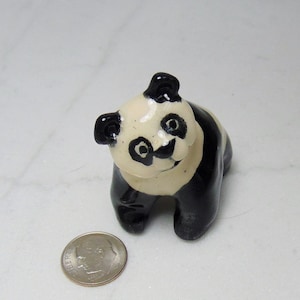 Giant Panda Miniature - Panda Figurine - Panda Terrarium Figurine - Miniature Terrarium Figurine - Zoo Animal - Panda Baby Baby - Panda Cub