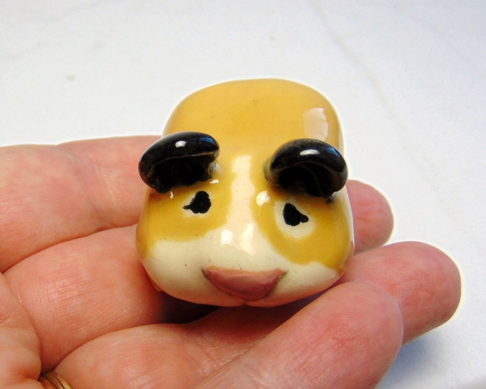 Teddy Bear Hamster Terrarium Ceramic Figurine Hamster Etsy