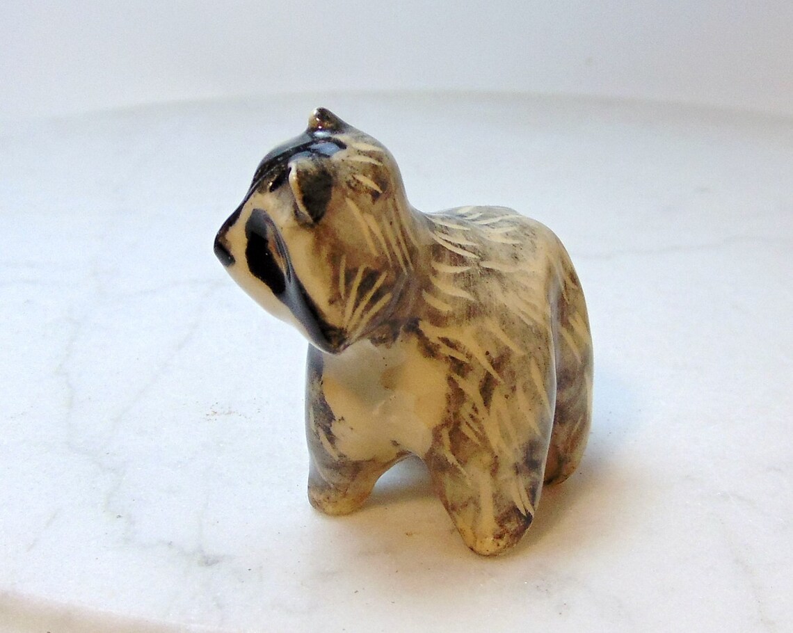 Raccoon Ceramic Figurine Forrest Animal Pottery Raccoon - Etsy
