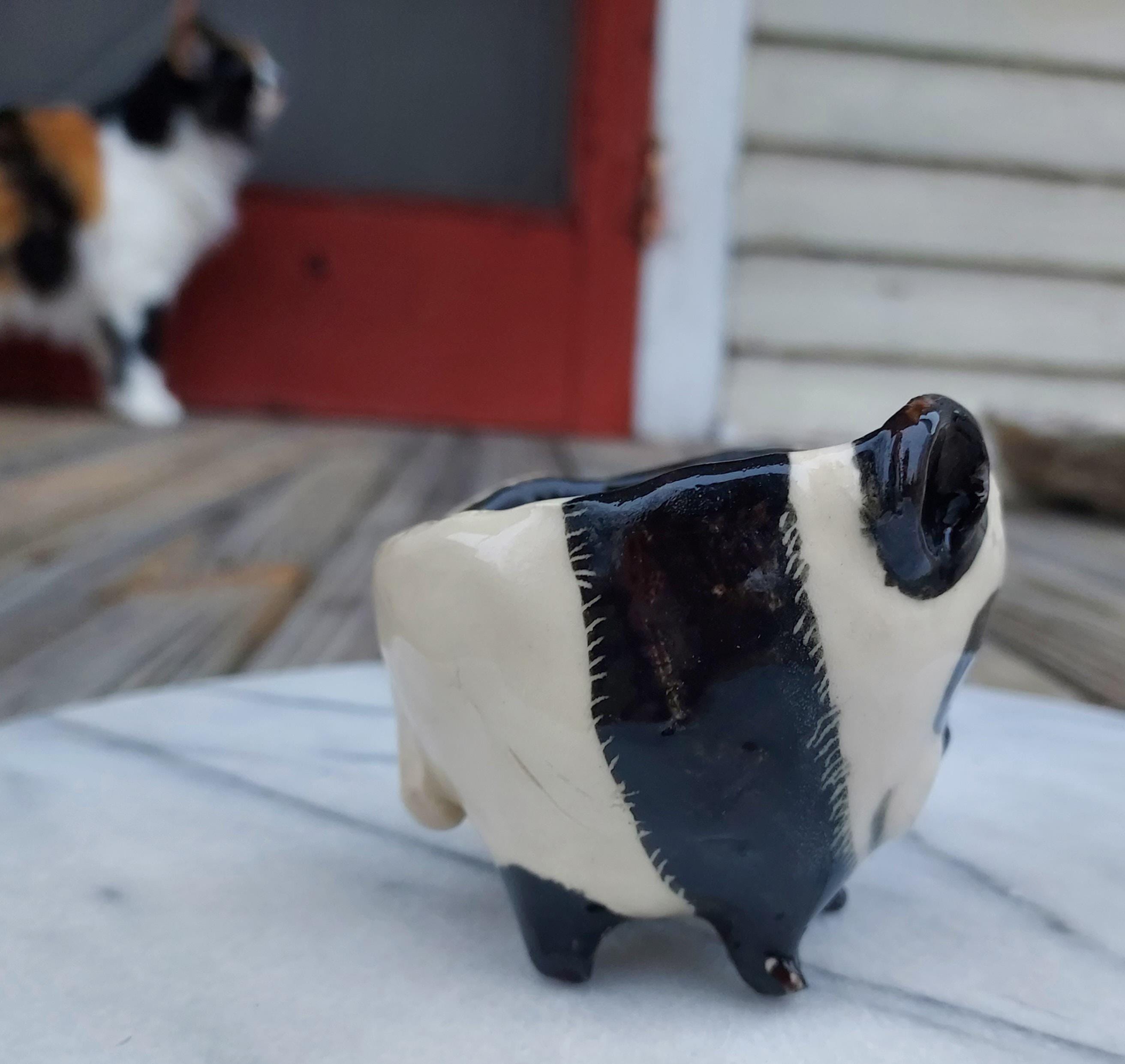 Pottery Panda Planter Hand Built Pinch Pot Animal - Etsy, image size:2624x2483