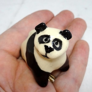 Giant Panda Miniature - Panda Figurine - Panda Terrarium Figurine - Miniature Terrarium Figurine - Zoo Animal - Panda Baby