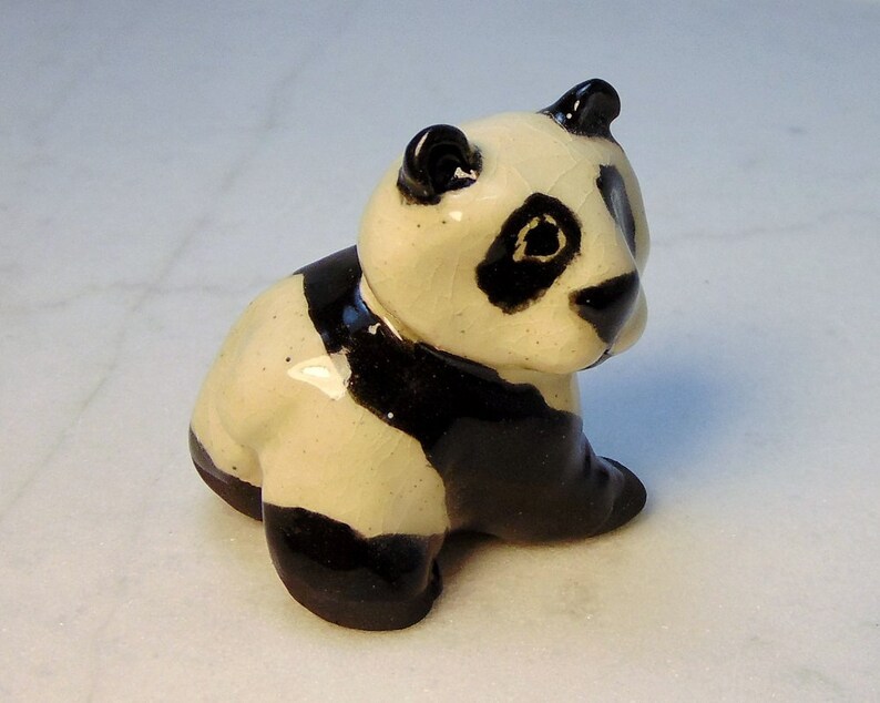 Giant Panda Miniature Panda Figurine Panda Terrarium | Etsy