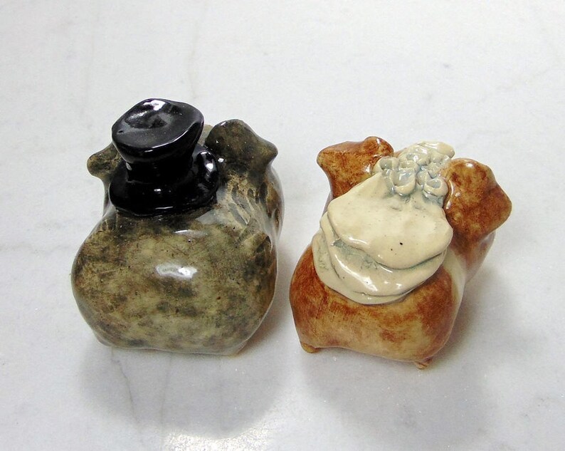Sculpted Pottery Animal Cake Toppers Guinea Pig Wedding Cake Toppers