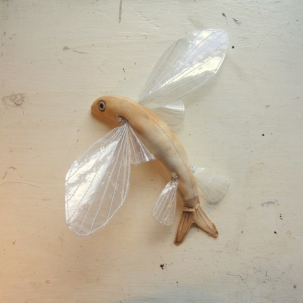 Flying fish soft sculpture.