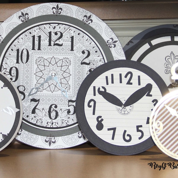 Clocks Tick Tock Mantle  - Happy New Year!