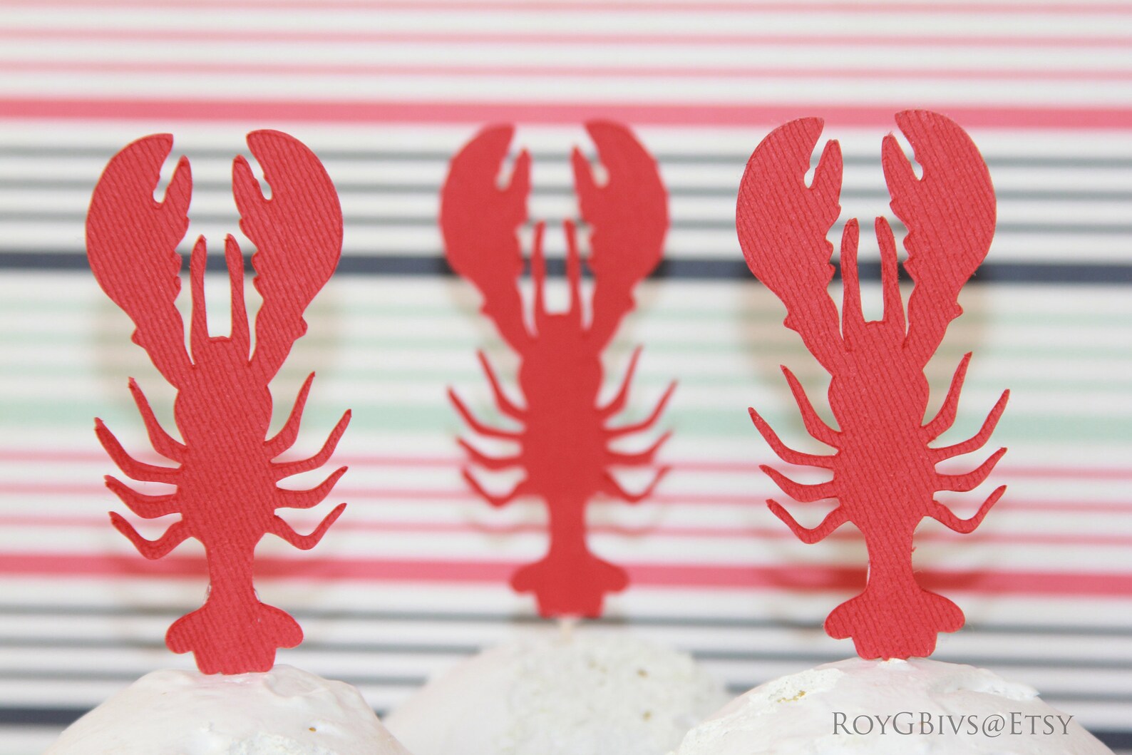 Lobster Cupcake Toppers - Etsy