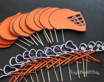 Lacrosse Cupcake Toppers