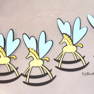 Hanging RockingHorse Fly - Alice In Wonderland - Paper Decorations