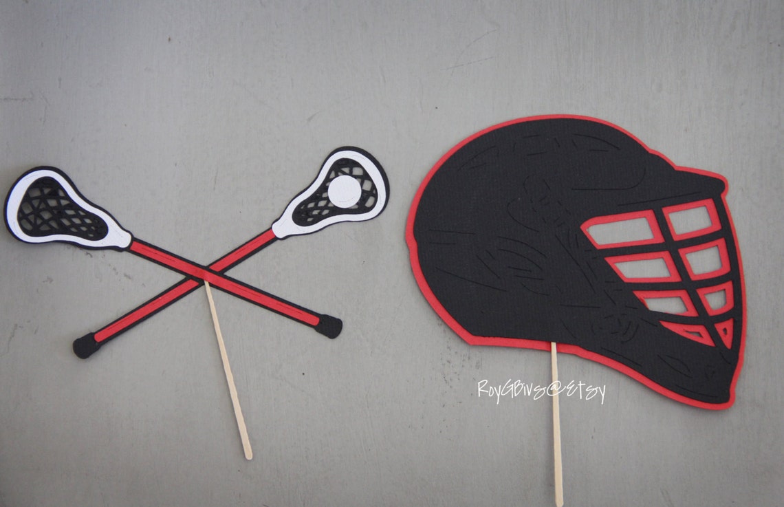 Lacrosse Cupcake Toppers Etsy