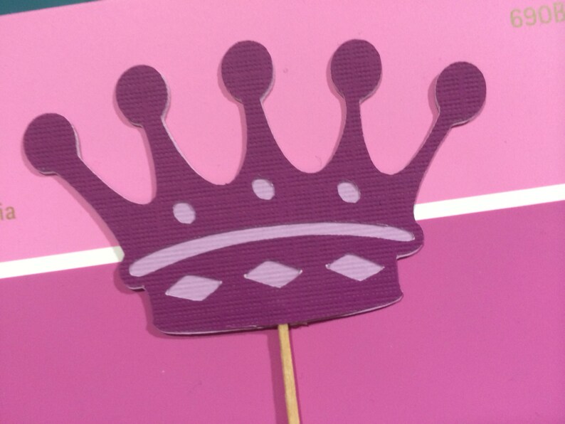 Tiara Once Upon A Princess Crown Royalty Cupcake Toppers Etsy