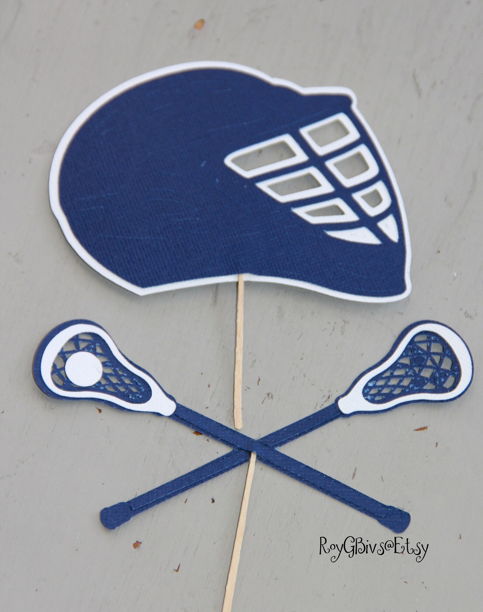 Lacrosse Cupcake Toppers Etsy