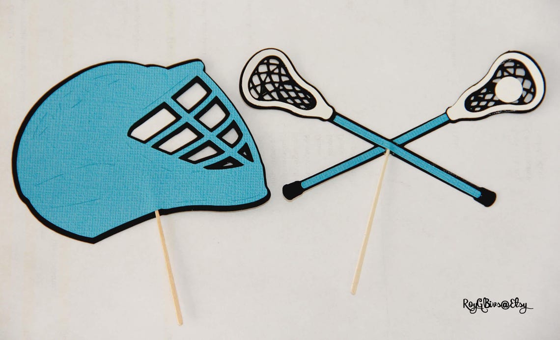 Lacrosse Cupcake Toppers Etsy