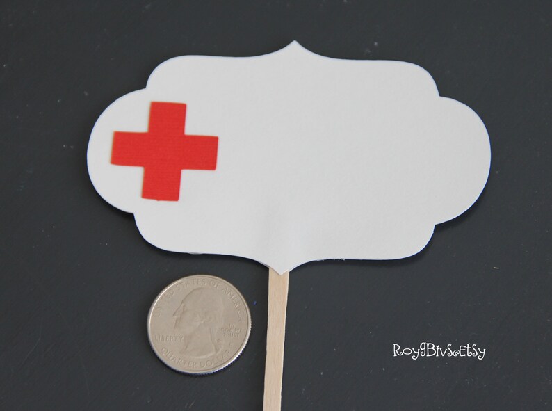 Nurse Healthcare Graduation Medical Food Picks Labels - Etsy