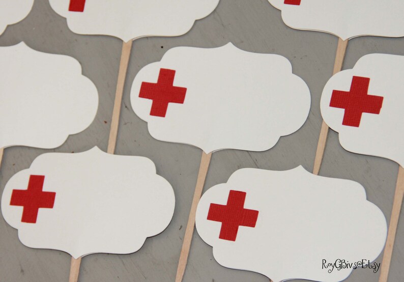 Nurse Healthcare Graduation Medical Food Picks Labels - Etsy