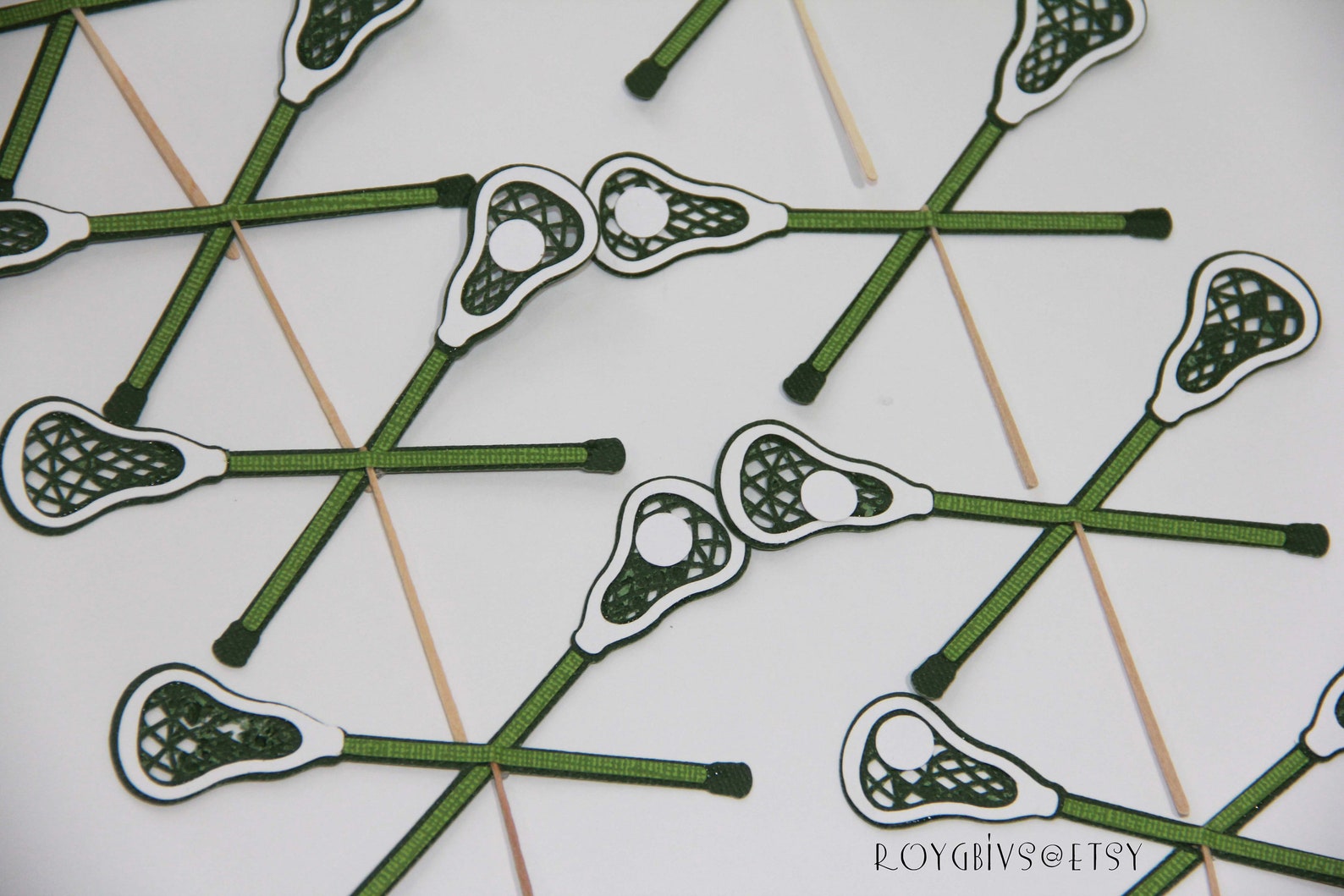 Lacrosse Cupcake Toppers Etsy
