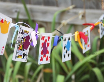 Wonderland - Playing Cards - Party Banner - Decorations - ONEderland - ONEderful