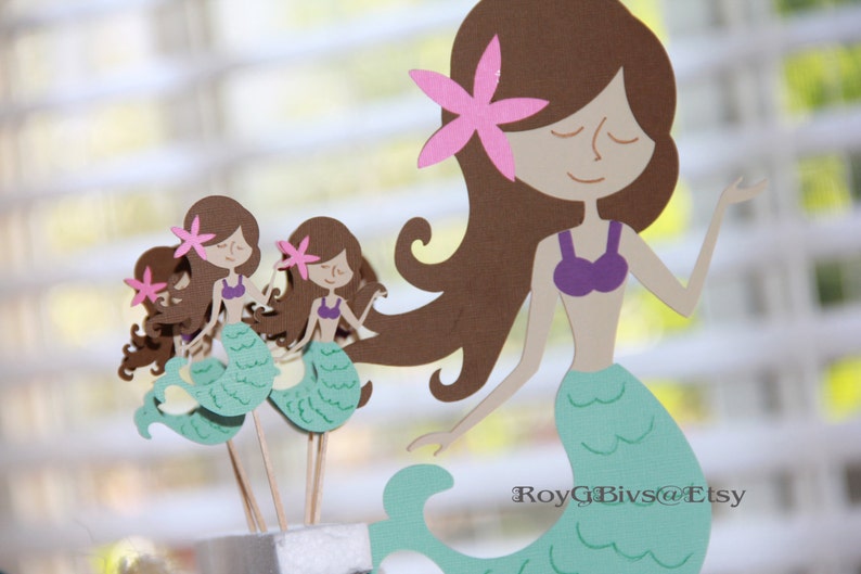 Mermaid Cake Topper image 9