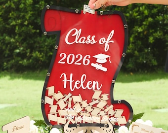 Personalized Graduation Guest Book Scroll, Class of 2026 Keepsake