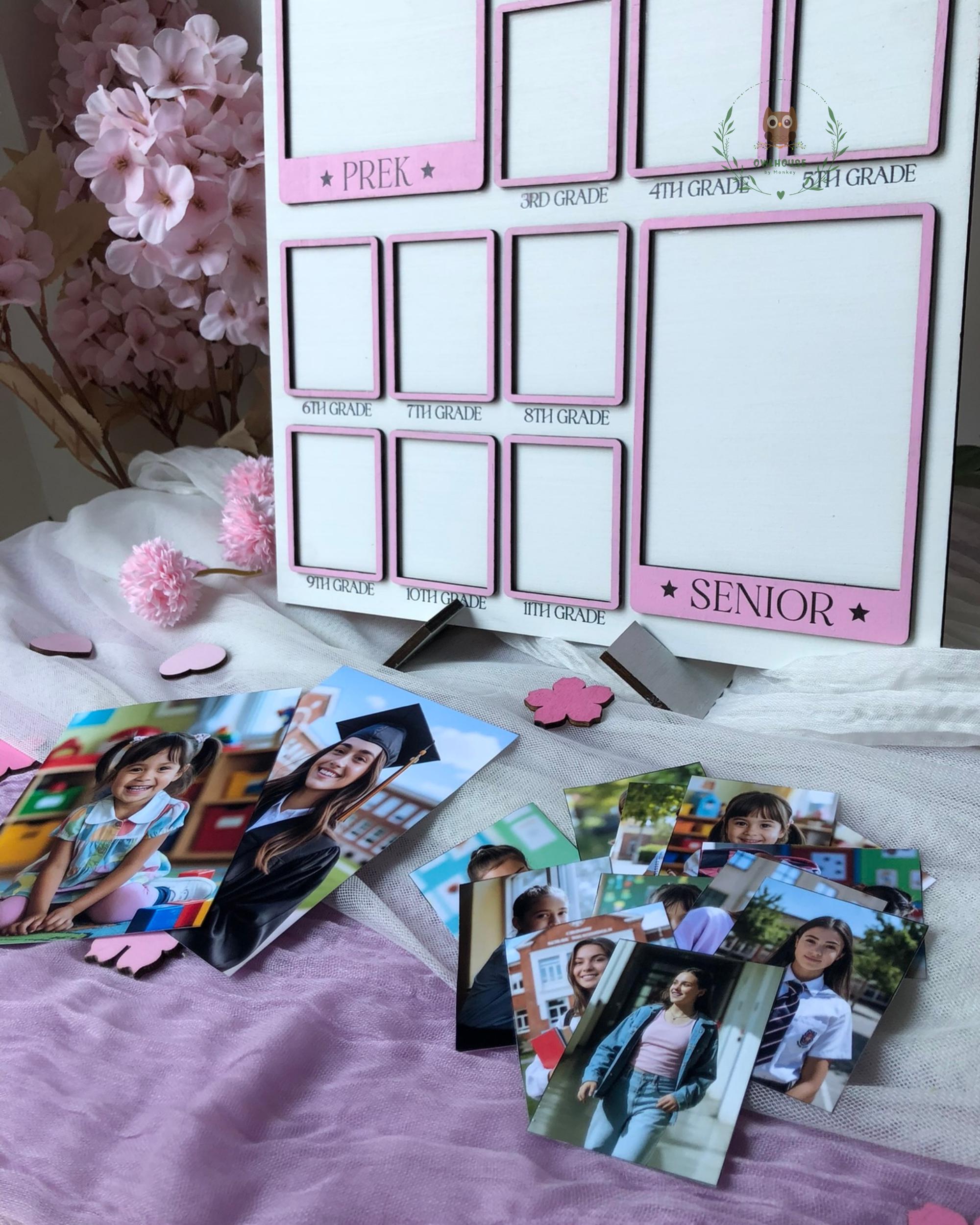 Yearbook Frameborder School Picture Frame Prek Through 12 Custom Name, Yearbook Style Photo ...