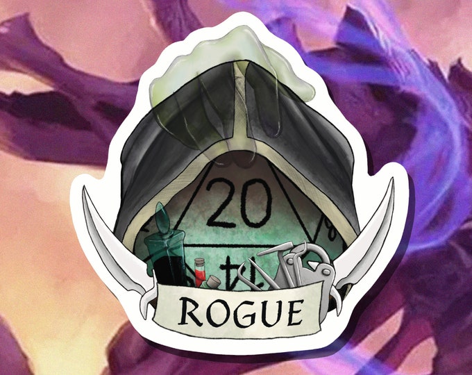 DnD Sticker - Rogue Class - Critical Role - D20 - Rogue Dungeons and Dragons