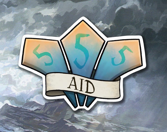 Aid Spell Sticker - DnD Sticker - Dungeons and Dragons