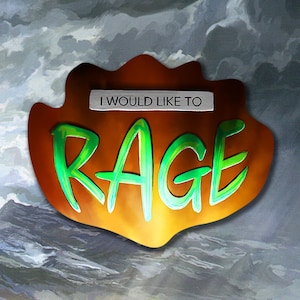 DnD Sticker - I Would Like to Rage - Barbarian - Dungeons and Dragons