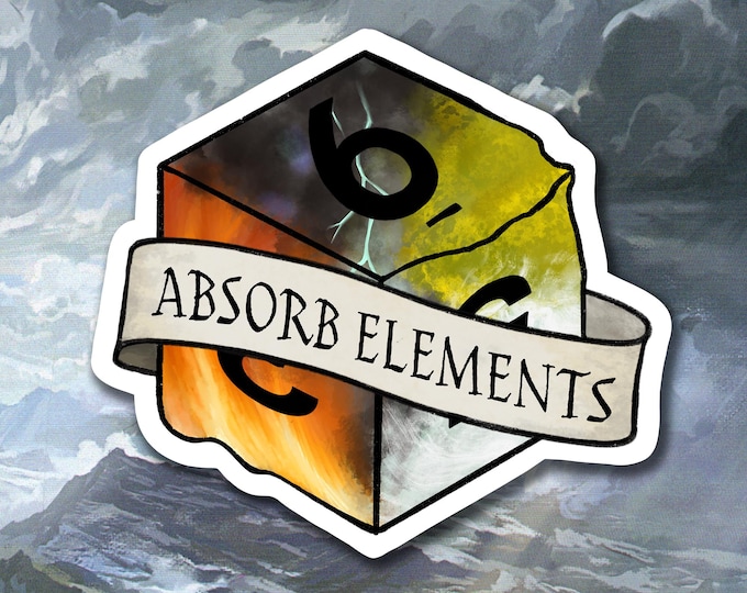 Absorb Elements Sticker DnD Sticker - Dungeons and Dragons