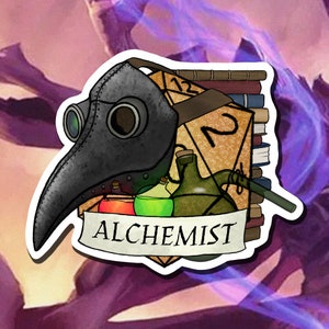 Alchemist Sticker - Critical Role - D20 - Alchemist Dungeons and Dragons - Paper or Vinyl Sticker