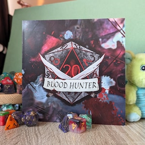 Blutjäger Grußkarte, Einzigartige Fantasy Karte für Abenteurer, Perfekt für D&D Liebhaber & Gamer Geschenke!