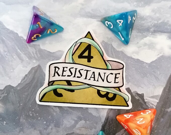 Resistance Sticker DnD Sticker - Dungeons and Dragons