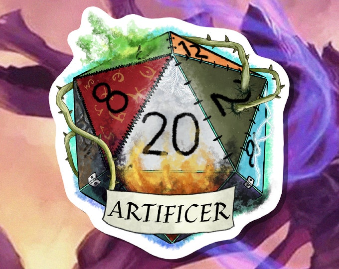DnD Sticker - Artificer - Critical Role - D20 - Dungeons and Dragons