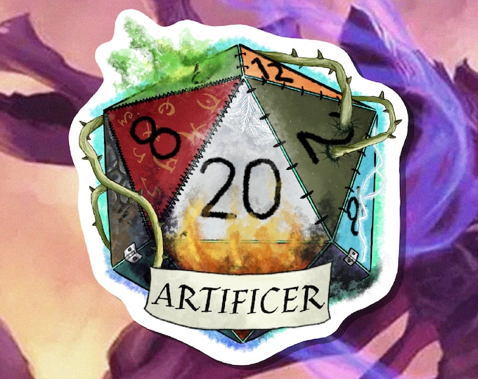 Artificer Sticker - Critical Role - D20 - Dungeons and Dragons - Paper or Vinyl