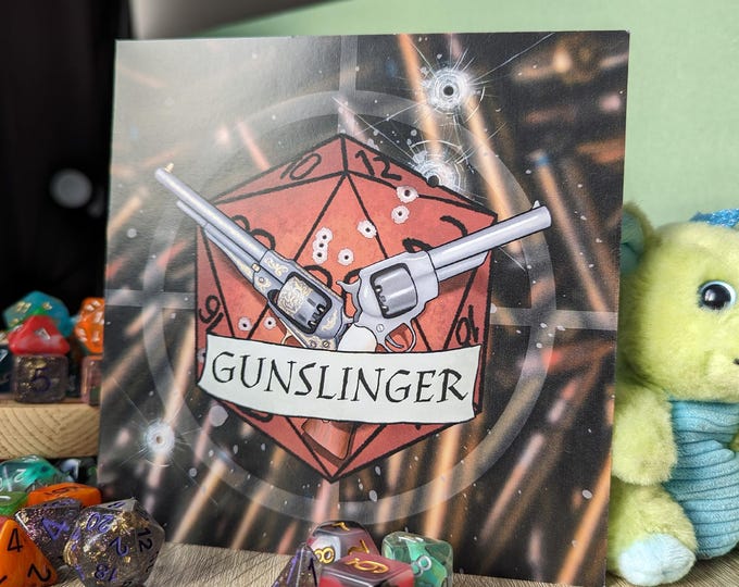 Gunslinger Greeting Card