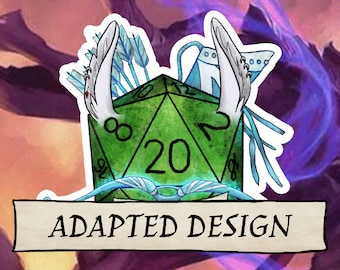 ADAPTED DnD Class Design - Customise a class sticker for your character - D20 Dungeons and Dragons