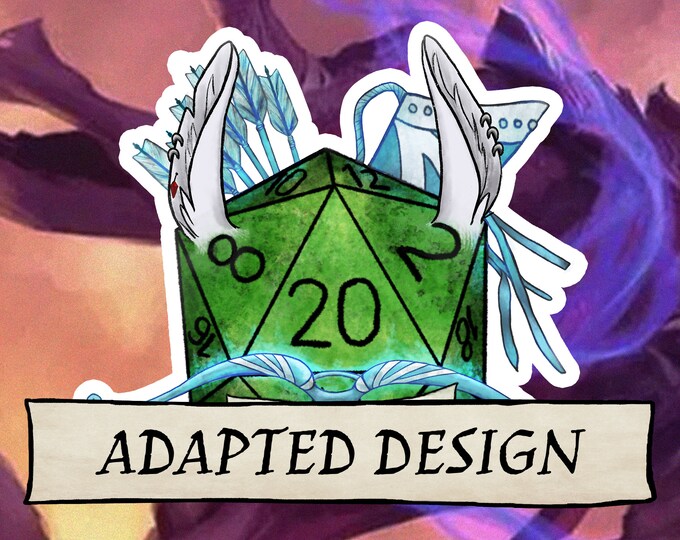 ADAPTED DnD Class Design - Customise a class sticker for your character - D20 Dungeons and Dragons