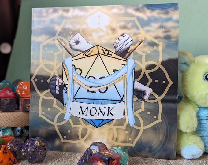 Monk Greeting Card