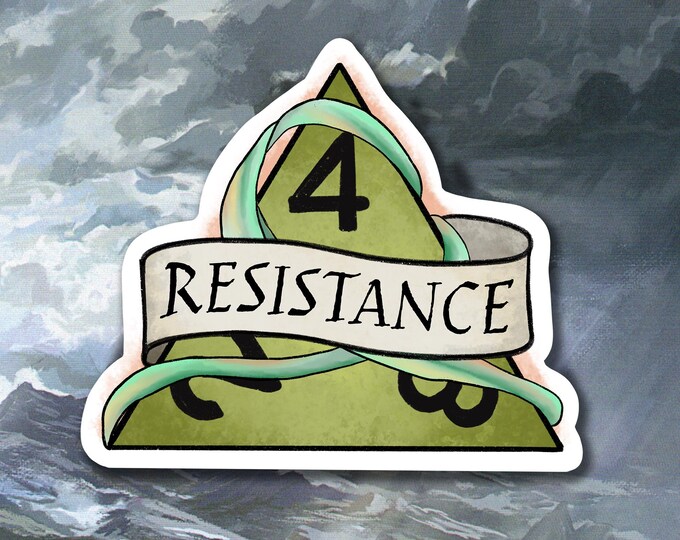 Resistance Sticker DnD Sticker - Dungeons and Dragons