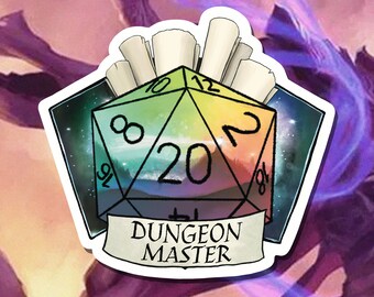 Dungeon Master Sticker - Critical Role - D20 - Dungeons and Dragons - Paper or Vinyl Sticker