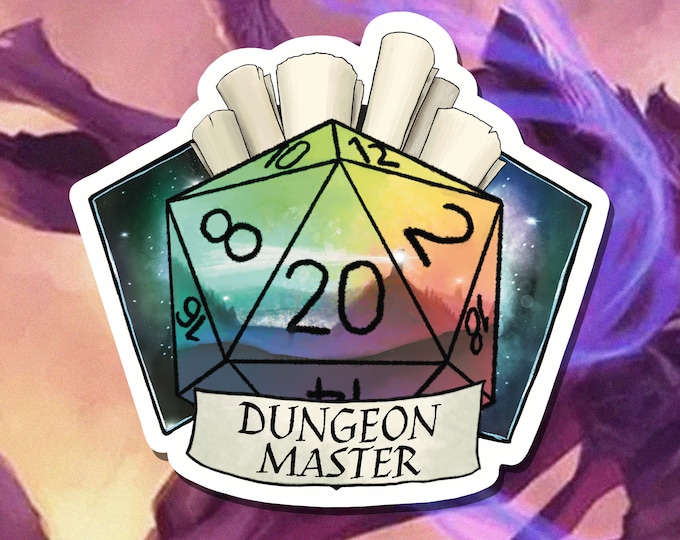 Dungeon Master Sticker - Critical Role - D20 - Dungeons and Dragons - Paper or Vinyl Sticker